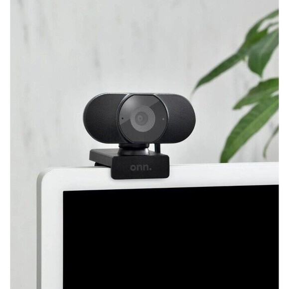 onn Webcam Autofocus 1440p Resolution Built-in Microphone 360 Degree Rotation - Picture 1 of 8